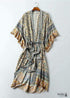 Kimono bohemio Sienna chic para mujer - Vestido azul